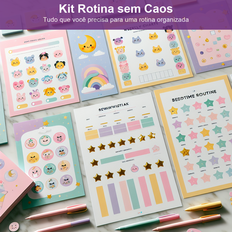 Kit Rotina sem Caos - Todos os materiais